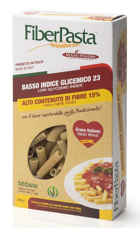 FIBERPASTA SEDANI BASSO INDICE GLICEMICO 250 G - Farmacia De Pasquale