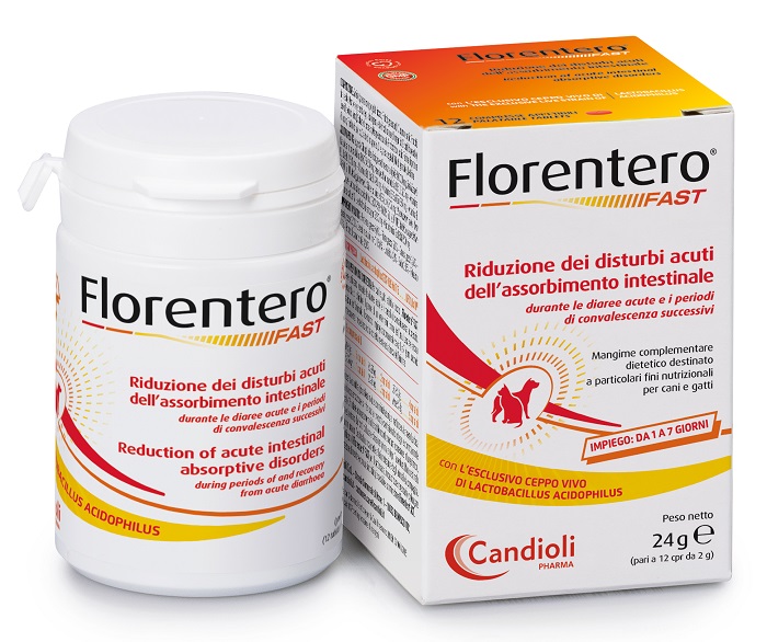 FLORENTERO FAST BARATTOLO DA 12 COMPRESSE APPETIBILI DA 2 G - Farmacia De Pasquale