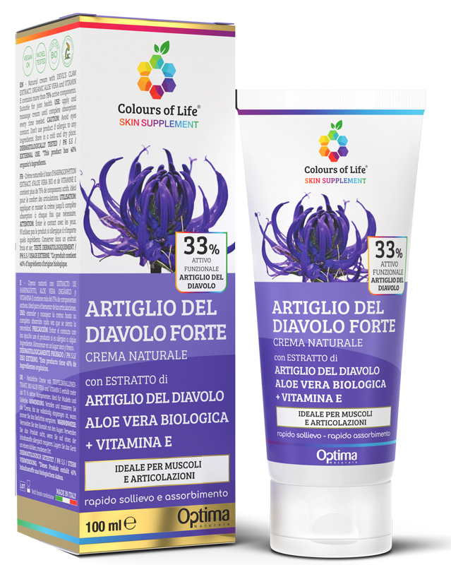 COLOURS OF LIFE SKIN SUPPLEMENT ARTIGLIO DEL DIAVOLO 33% CREMA 100 ML - Farmacia De Pasquale