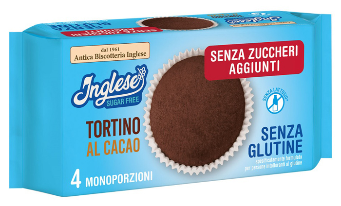 INGLESE TORTINO CACAO SENZA ZUCCHERI AGGIUNTI 160 G - Farmacia De Pasquale