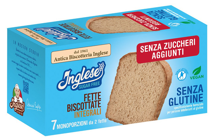 INGLESE FETTE BISCOTTI INTEGRALI SENZA ZUCCHERI AGGIUNTI PROMO 200 G - Farmacia De Pasquale