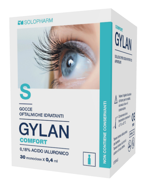 GYLAN COMFORT GOCCE OFTALMICHE 30 TUBETTI MONOUSO DA 0,4 ML - Farmacia De Pasquale