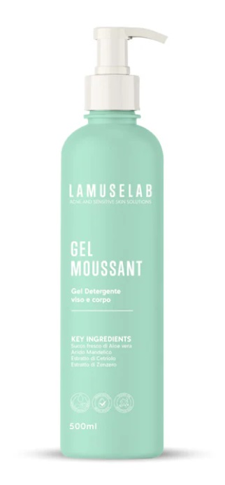 LAMUSELAB GEL MOUSSANT DETERGENTE VISO E CORPO 500 ML - Farmacia De Pasquale