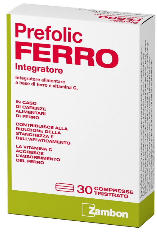 PREFOLIC FERRO 30 COMPRESSE - Farmacia De Pasquale