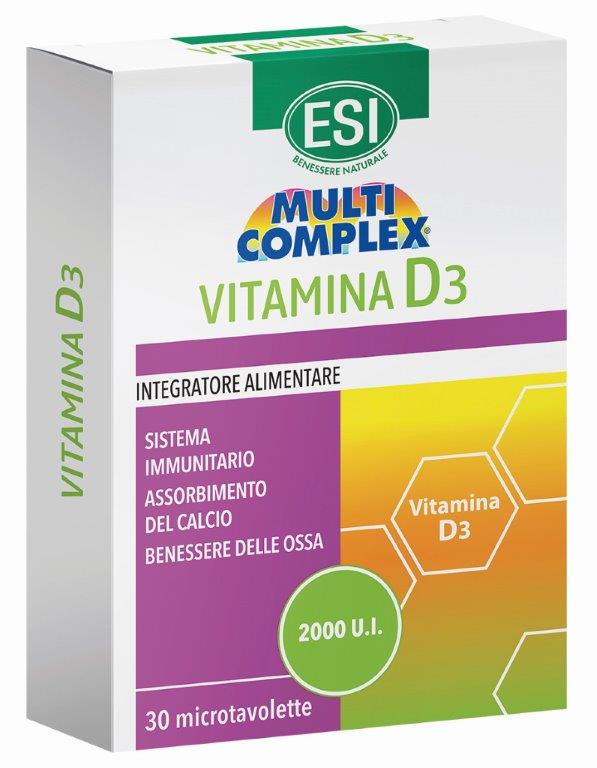 ESI MULTICOMPLEX VITAMINA D3 30 TAVOLETTE - Farmacia De Pasquale