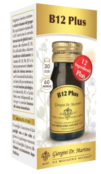 B12 PLUS 60 PASTIGLIE - Farmacia De Pasquale