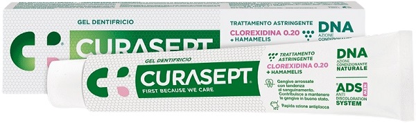 CURASEPT GEL DENTIFRICIO ADS DNA TRATTAMENTO ASTRINGENTE 75 ML - Farmacia De Pasquale
