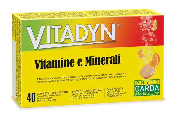 VITADYN VITAMINE/MINERALI 40 COMPRESSE EFFERVESCENTI IN 2 TUBI - Farmacia De Pasquale
