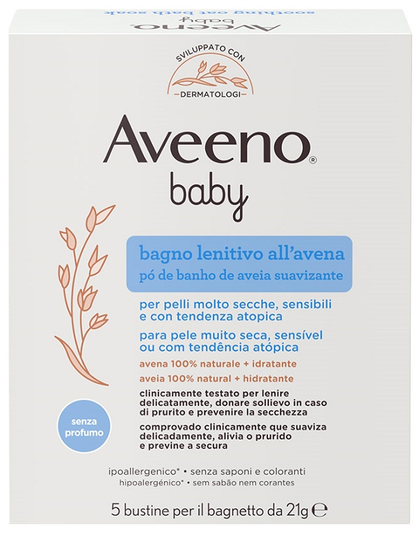 AVEENO BABY COLLOIDAL POLVERE BAGNO 5 X 21 G - Farmacia De Pasquale