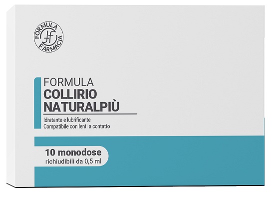FORMULA COLLIRIO NATURAL PIU' SENZA CONSERVANTI 10 FLACONCINI DA 0,5 ML - Farmacia De Pasquale