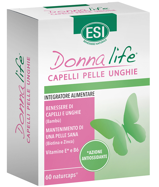 ESI DONNA LIFE CAPELLI PELLE UNGHIE 60 NATURCAPS - Farmacia De Pasquale