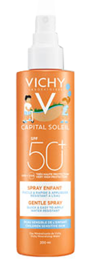 CAPITAL SOLEIL SPRAY KID WATER RESIST 50+ 200 ML - Farmacia De Pasquale