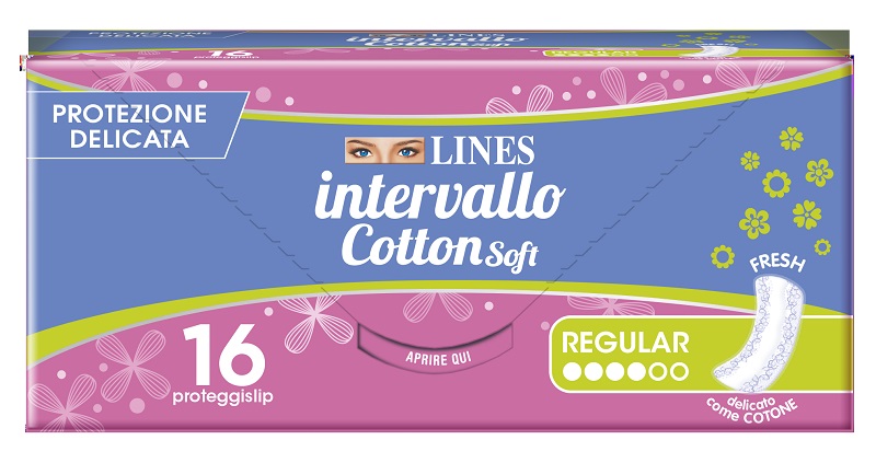 PROTEGGISLIP LINES INTERVALLO COTTON SOFT FRESH DISTESI 16 PEZZI - Farmacia De Pasquale