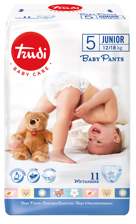 TRUDI BABY CARE PANTS JUNIOR 12/18 KG 11 PEZZI - Farmacia De Pasquale