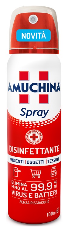 AMUCHINA SPRAY AMBIENTI OGGETTI TESSUTI 100 ML - Farmacia De Pasquale