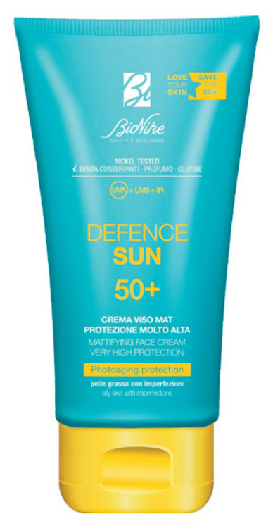 DEFENCE SUN CREMA VISO MAT SPF50+ PROTEZIONE MOLTO ALTA 50 ML - Farmacia De Pasquale