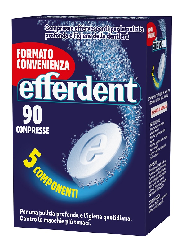 EFFERDENT 90 COMPRESSE EFFERVESCENTI - Farmacia De Pasquale