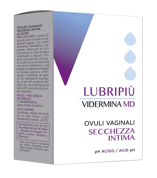 VIDERMINA LUBRIPIU' OVULI VAGINALI 2 BLISTER DA 5 OVULI - Farmacia De Pasquale