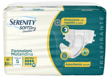 SERENITY PANNOLONE MUTANDINA SD SENSITIVE EXTRA TAGLIA L 30 PEZZI - Farmacia De Pasquale