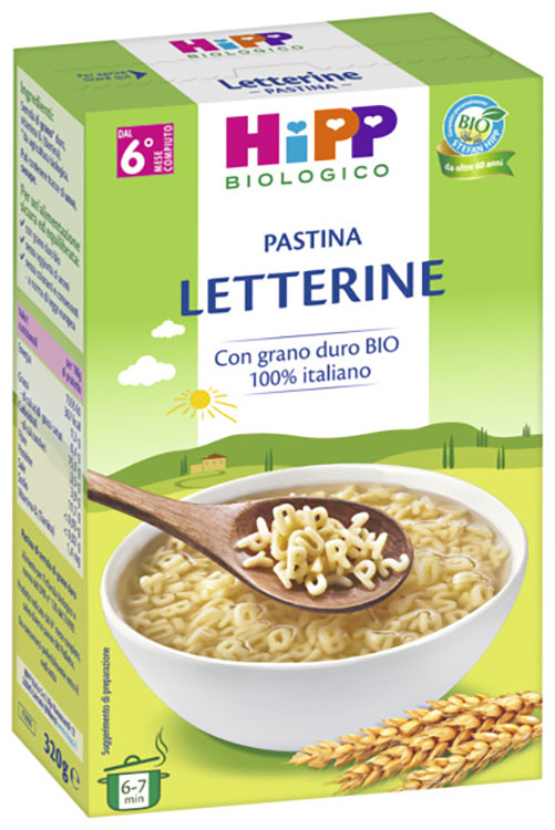HIPP BIO PASTINA LETTERINE 320 G - Farmacia De Pasquale