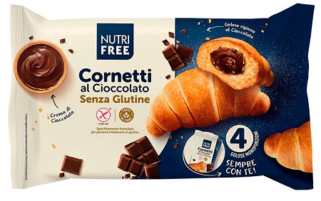 NUTRIFREE CORNETTI CIOCCOLATO 4X60 G - Farmacia De Pasquale