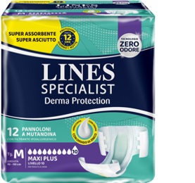 PANNOLONE A MUTANDINA LINES SPECIALIST DERMA MAXI XL 20 PEZZI - Farmacia De Pasquale
