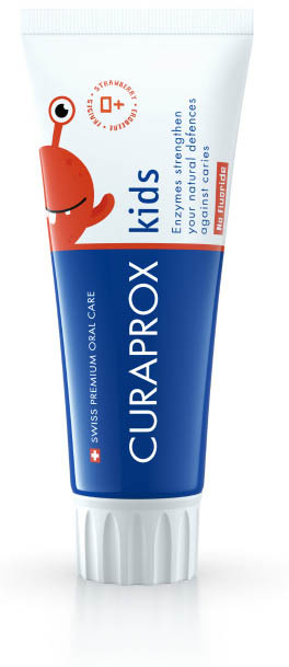 CURAPROX KIDS TOOTHPASTE STRAWBERRY FLAVOR 0 PPM 60 ML - Farmacia De Pasquale