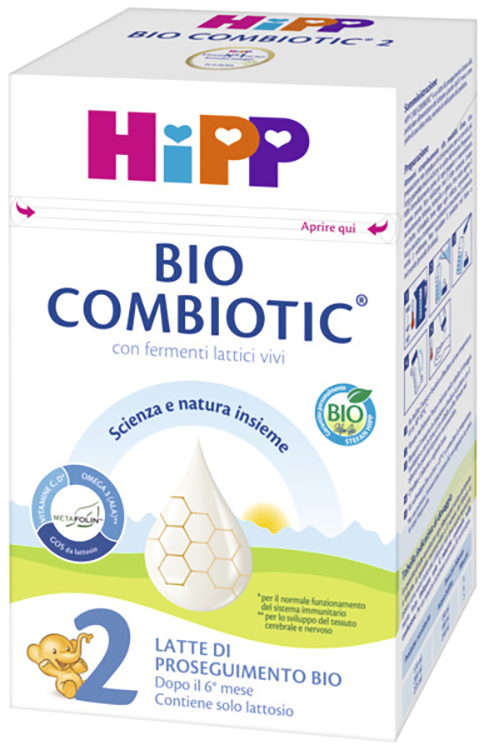 HIPP LATTE 2 COMBIOTIC 600 G BIO - Farmacia De Pasquale