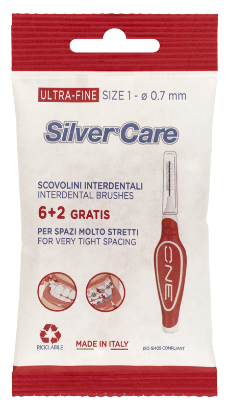 SILVERCARE SCOVOLINO INTERDENTALE ULTRA-FINE SIZE 1 - Farmacia De Pasquale