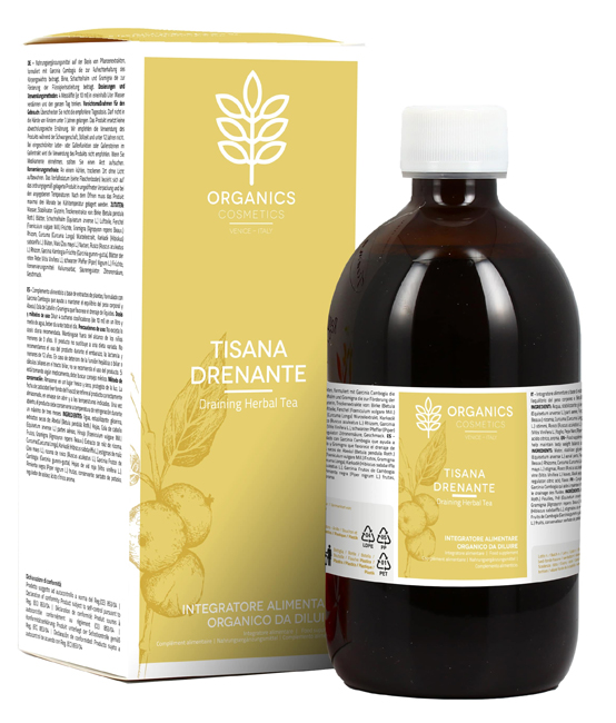 ORGANICS COSMETICS TISANA DRENANTE 500 ML - Farmacia De Pasquale