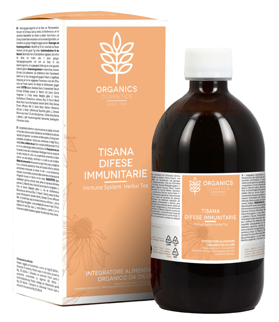 ORGANICS COSMETICS TISANA DIFESE IMMUNITARIE - Farmacia De Pasquale