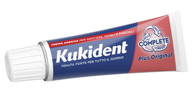 KUKIDENT PLUS ORIGINAL CREMA ADESIVA DENTIERE 40 G - Farmacia De Pasquale
