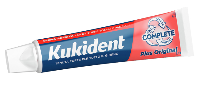 KUKIDENT PLUS ORIGINAL CREMA ADESIVA DENTIERE 65 G - Farmacia De Pasquale