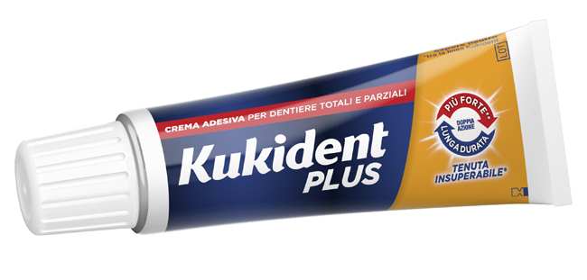 KUKIDENT PLUS DOPPIA AZIONE CREMA ADESIVA DENTIERE 40 G - Farmacia De Pasquale