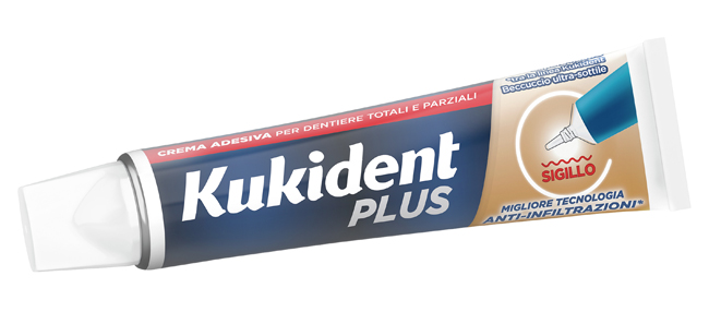 KUKIDENT PLUS BARRIERA ANTI-CIBO NEUTRO CREMA ADESIVA DENTIERE 40 G - Farmacia De Pasquale