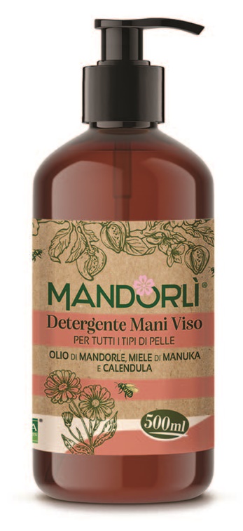 MANDORLI DETERGENTE MANI VISO PER TUTTI I TIPI DI PELLE 500 ML - Farmacia De Pasquale