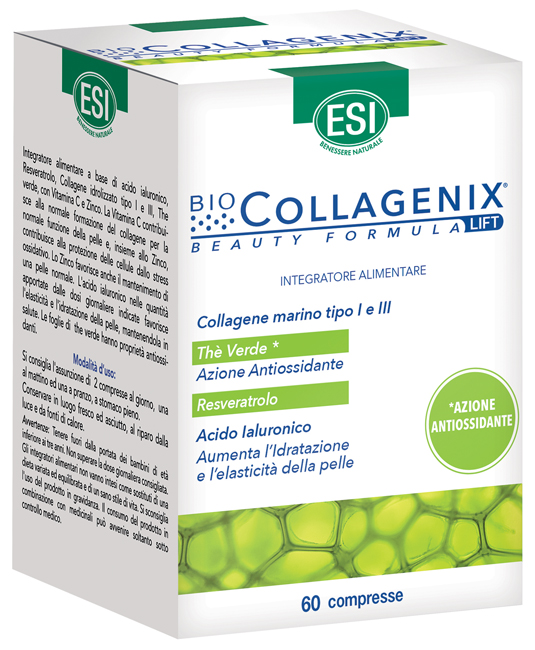ESI BIOCOLLAGENIX ANTIOSSIDANTE 60 COMPRESSE - Farmacia De Pasquale