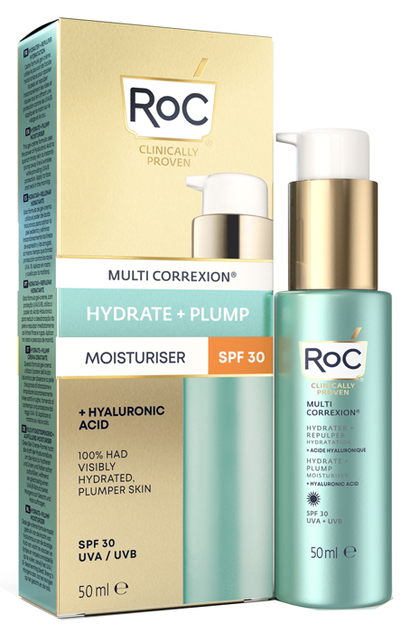 ROC MULTI CORREXION HYDRATE+ PLUMP IDRATANTE VISO SPF30 50 ML - Farmacia De Pasquale