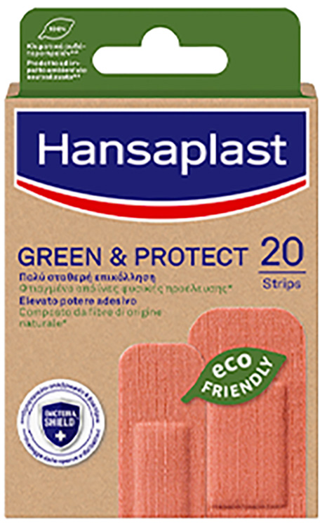 CEROTTO HANSAPLAST IN STRISCIA GREEN&PROTECT M 1X6 CM 10 PEZZI - Farmacia De Pasquale