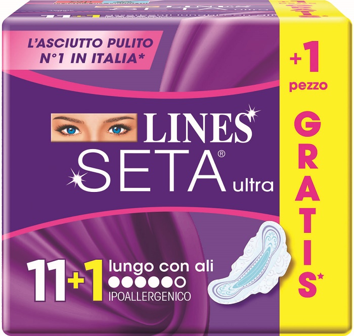LINES SETA ULTRA LUNGO ALI CP 11+1 GRATIS - Farmacia De Pasquale