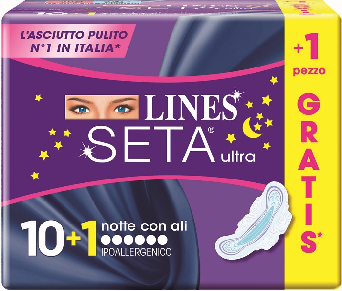LINES SETA ULTRA NOTTE 10+1 GRATIS - Farmacia De Pasquale