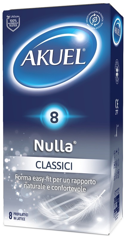 PROFILATTICO AKUEL NULLA CLASSICO 8 PEZZI - Farmacia De Pasquale