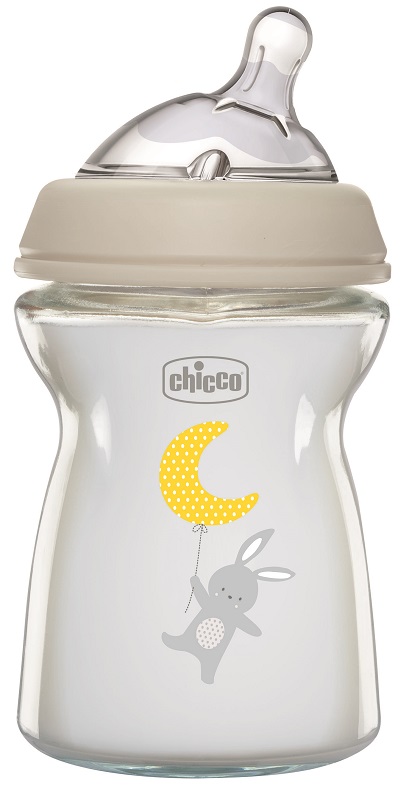 CHICCO BIBERON NAT FEEL VETRO 0M+ 250 ML - Farmacia De Pasquale
