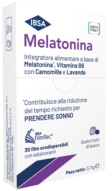 MELATONINA IBSA 30 FILM ORALI - Farmacia De Pasquale