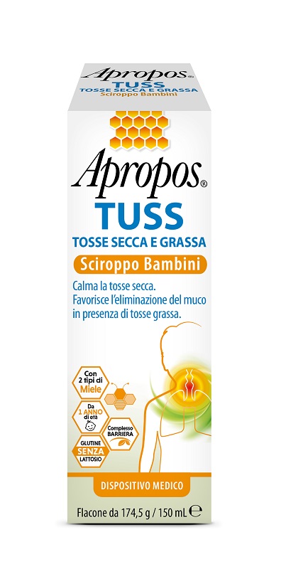 APROPOS TUSS SCIROPPO BAMBINI 150 ML - Farmacia De Pasquale