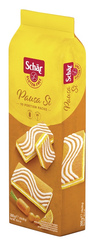 SCHAR PAUSA SI' MERENDINE DI PAN DI SPAGNA AL GUSTO DI CAROTA E ARANCIA 10 PORZIONI DA 30 G - Farmacia De Pasquale