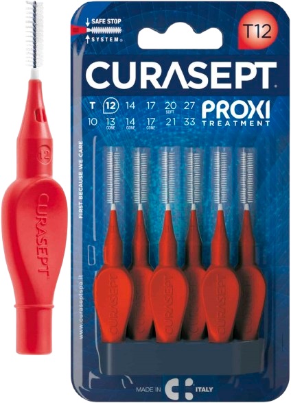 CURASEPT PROXI T12 ROSSO/RED 6 PEZZI - Farmacia De Pasquale