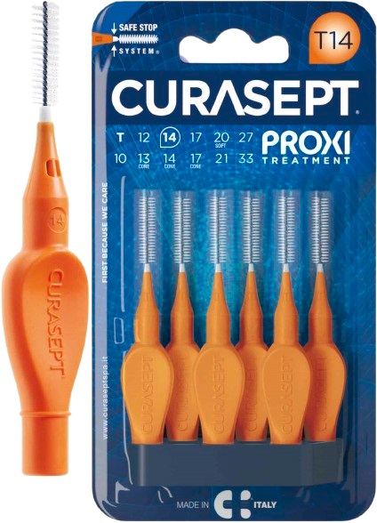 CURASEPT PROXI T14 ARANCIO/ORANGE 6 PEZZI - Farmacia De Pasquale