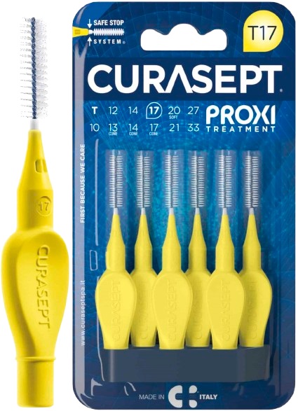 CURASEPT PROXI T17 GIALLO/YELLOW 6 PEZZI - Farmacia De Pasquale