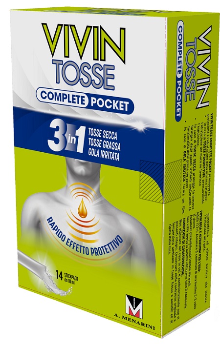 VIVIN TOSSE COMPLETE POCKET 14 STICK PACK DA 10 ML - Farmacia De Pasquale